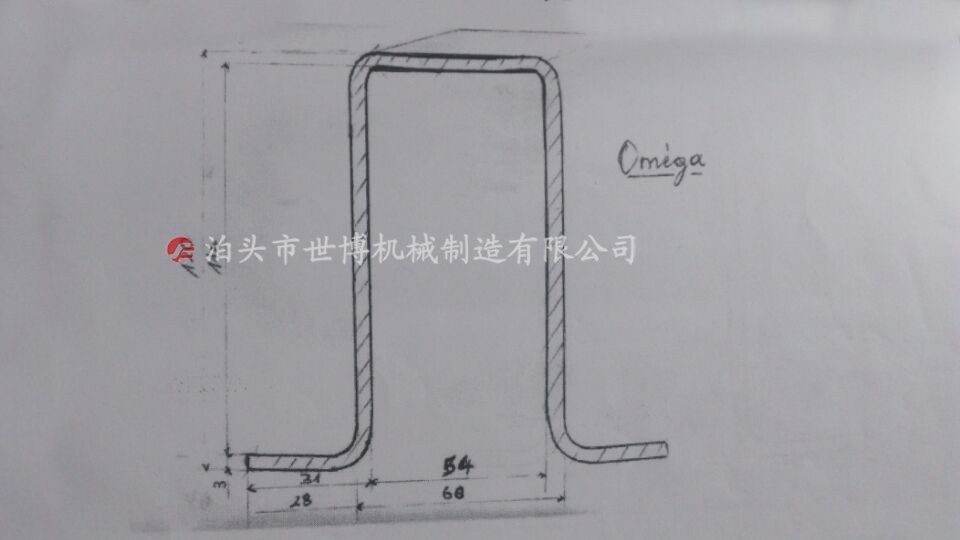 出口喀麦隆电脑全自动几字型冷弯成型机设备