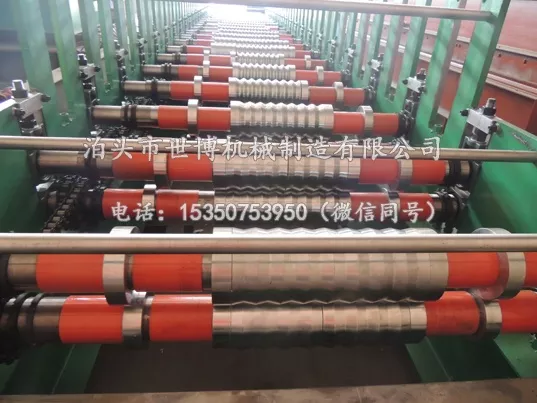 大小波纹彩钢瓦双层压瓦机设备发往斯里兰卡