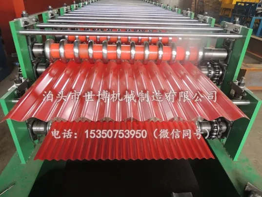 大小波纹彩钢瓦双层压瓦机设备发往斯里兰卡