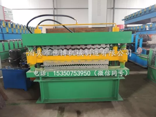 大小波纹彩钢瓦双层压瓦机设备发往斯里兰卡